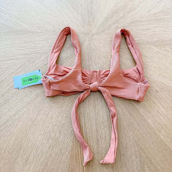 L Space Bikini Top Womens Small Nikita Sienna Ribbed Eco‎ Chic Boho Summer NWT - Picture 6 of 6